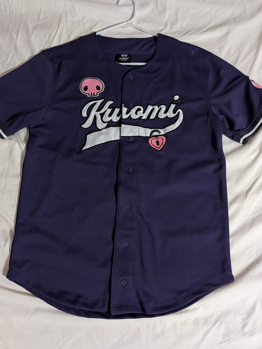 Kuromi Baseball Jersey - Purple with Pink Accents